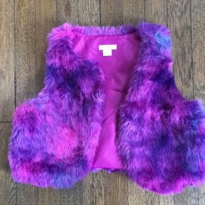 Faux fur vest